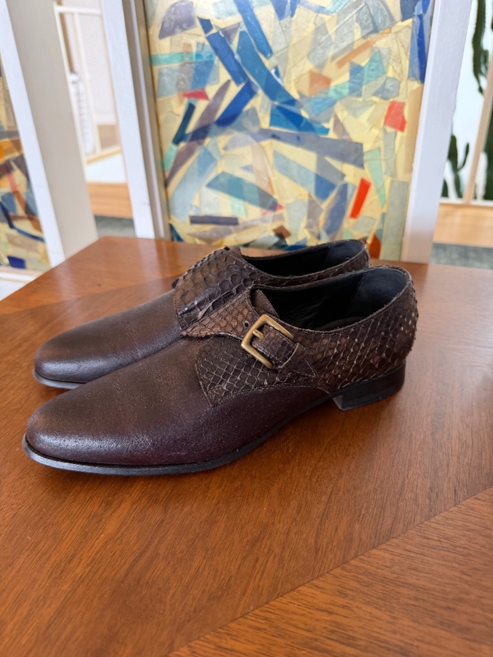 Billy Reid Brown Leather Brogues/Oxfords/Loafers